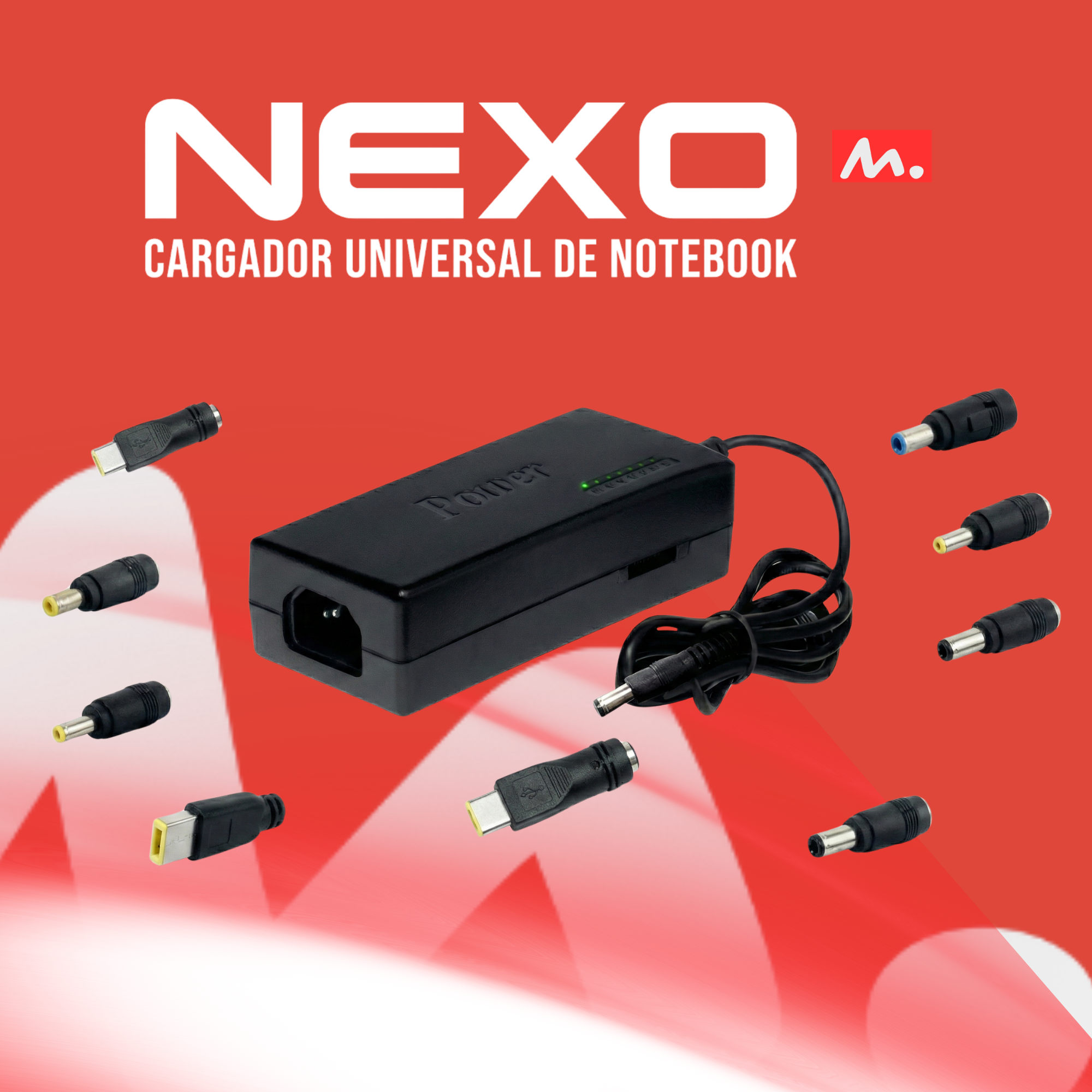 Cargador Universal Notebook Mixor Nexo 9 Pines - Mayorista Argentina